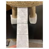 Braided Jute Stool - tan