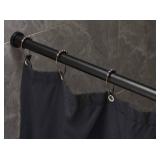 BRIOFOX Tension Curtain Rod 43-73 Inches, Rust-Resistance Shower Curtain Rod for Windows or Doorways (incomplete)
