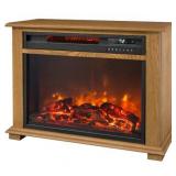 Lifesmart Infrared Medium Fireplace in Oak with Remote - retails $269.00