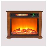 Lifesmart Infrared Medium Fireplace in Oak with Remote - retails $269.00