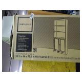 Realspace Magellan 72" 5-shelf bookcase with doors. New in box. Espresso finish.