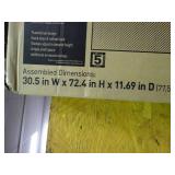 Realspace Magellan 72" 5-shelf bookcase with doors. New in box. Espresso finish.