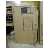 Realspace glass top Axley computer desk, new in box.