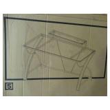 Realspace glass top Axley computer desk, new in box.