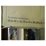 Realspace glass top Axley computer desk, new in box.