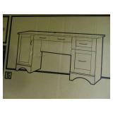 realspace Pelingo Collection computer desk, with gray finish. New in box.