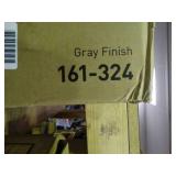 realspace Pelingo Collection computer desk, with gray finish. New in box.