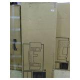 realspace Magellan L-shaped desk, gray in color. New in box. Measurements in pictures.