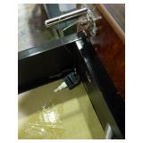 Lorell 2 drawer file cabinet with keys.