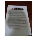 Lorell 2 drawer file cabinet with keys.