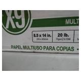 Case of 8 boise reams of 8.5" x 14" multi-use copy paper. 20lb and 92 brightness.