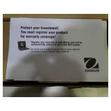 OHAUS school balance scale, in original box.