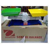 OHAUS school balance scale, in original box.