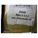 Little Colorado wood toy storage box, unfinished. New in box.