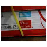 Box of 3 reams of 3 hole punched copy & print white paper. 8.5" x 11", 20lb, and 92 brightness.