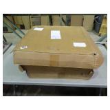 3 boxes of crouchet taupe peal and stick carpet tiles.  Each box has 15 tiles, all same color.