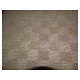 3 boxes of crouchet taupe peal and stick carpet tiles.  Each box has 15 tiles, all same color.