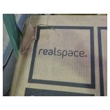 realspace pneumatic sit or stand desk riser. With black finish.  Measurements in pictures. New in box.