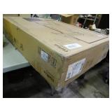 realspace pneumatic sit or stand desk riser. With black finish.  Measurements in pictures. New in box.