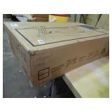 realspace pneumatic sit or stand desk riser. With black finish.  Measurements in pictures. New in box.