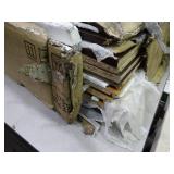 realspace Magellan classic cherry finish L-shaped desk.  New, but box is pretty torn up.