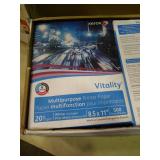 Case of 8 reams of Xerox 8.5"x11" vitality multipurpose copy paper.