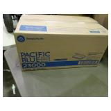 Case of Pacific Blue C-fold premium 2 ply paper towels.