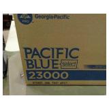 Case of Pacific Blue C-fold premium 2 ply paper towels.