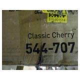 realspace Magellan classic cherry finish 2 drawer lateral file cabinet, new in box.