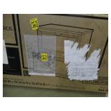 realspace Magellan classic cherry finish 2 drawer lateral file cabinet, new in box.