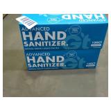 2 boxes of 100 count hand sanitizer packets.