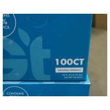 2 boxes of 100 count hand sanitizer packets.