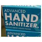 2 boxes of 100 count hand sanitizer packets.