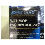 2 brand new Super Glide wet mop pad holder. 24".