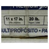 Box of 5 reams of Boise Polaris 11"x17" 20lb premium multipurpose paper