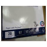 Box of 5 reams of Boise Polaris 11"x17" 20lb premium multipurpose paper