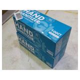 2 boxes Advanced hand sanitizer. 100 count packets per box.