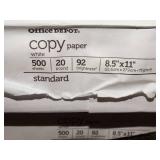 Case of Office Depot 8.5"x11" copy paper