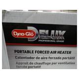 Brand new Dyno-Glo Delux 80K BTU portable forced air heater