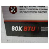 Brand new Dyno-Glo Delux 80K BTU portable forced air heater