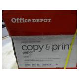 Case of Office Depot 8.5" x 14" copy & print 20lb paper