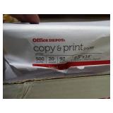 Case of Office Depot 8.5" x 14" copy & print 20lb paper