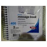 Brand new 2 pack phone message book