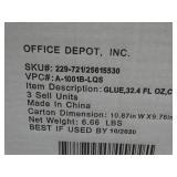 Case of 3 bottles of non toxic, washable, safe for children school glue.