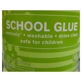 Case of 3 bottles of non toxic, washable, safe for children school glue.