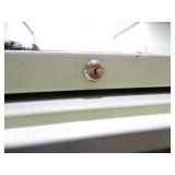 42" wide 5 drawer lateral file cabinet with keys and pullout work shelf