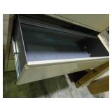 42" wide 5 drawer lateral file cabinet with keys and pullout work shelf