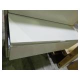 42" wide 5 drawer lateral file cabinet with keys and pullout work shelf