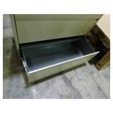 42" wide 5 drawer lateral file cabinet with keys and pullout work shelf