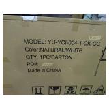 57" x 33 1/2" Reversible Cork Bulletin Board / Magnetic Whiteboard with Powder-Coated Aluminum Frame and Mobile Stand, new in box